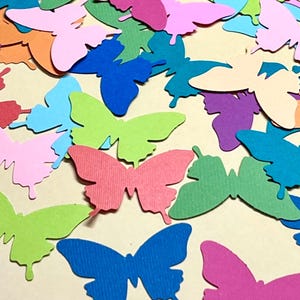 FREE SHIPPING! 40 Die Cut Butterflies, 2&quot; Butterfly Punch Outs, Crafting Embellishments, Cardstock Cut Outs, Scrapbooking Cards Journaling!