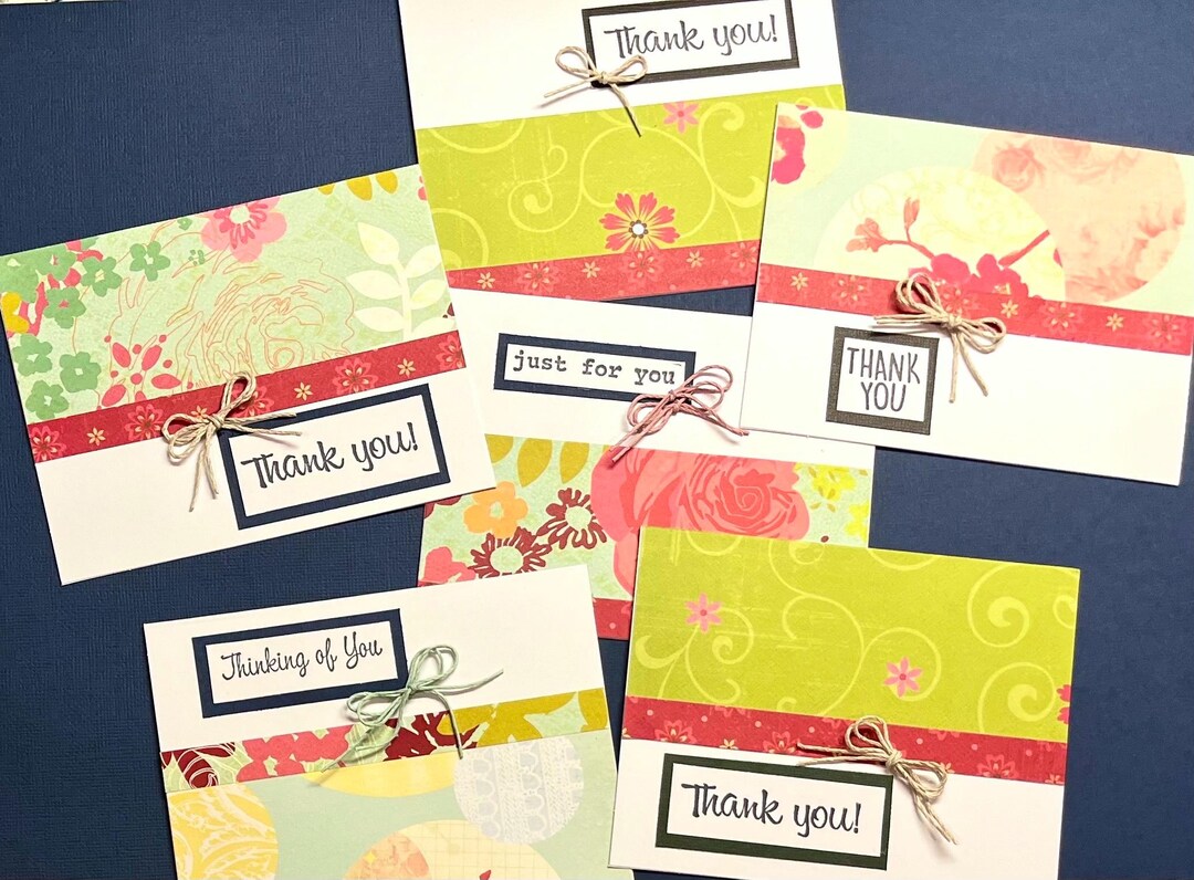 Thinking. Thanks Thinking of You Thanks Floral Notecards, Set of 6 Blank Folded Cards ...