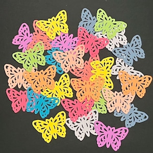 FREE SHIPPING! 30 Die Cut Butterflies, 2&quot; Butterfly Punch Outs, Crafting Embellishments, Cardstock Cut Outs, Scrapbooking Cards Journaling!