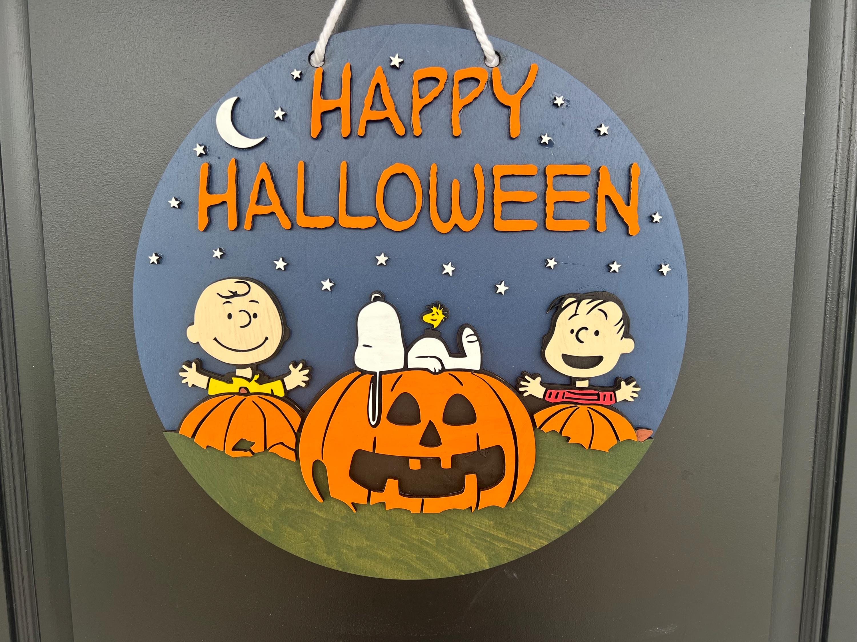 Peanuts Halloween Door Sign | Snoopy, Charlie Brown \u0026 Linus | 3D Layered  Wooden Door Hanger | Laser Cut, Hand Painted Fall Décor - Etsy New Zealand, image size:3000x2250