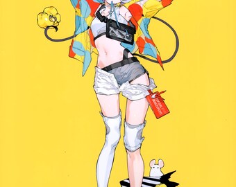 Mega Pikazo アートブック : ILY GIRL アートブック -MikaPikazo Art