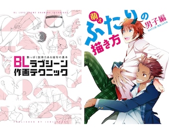 Boy Love / BL Love Scene Drawing Technique Book & Draw Couple of Boy and Boys / Men / Male Character Reference Book