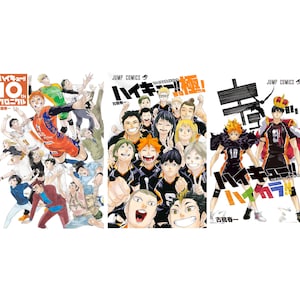 Paquete 3: Haikyuu Artbook: Crónica 10/Guía final Kiwami/Haikara: libro de ilustraciones de haikyuu en japonés/obras de arte