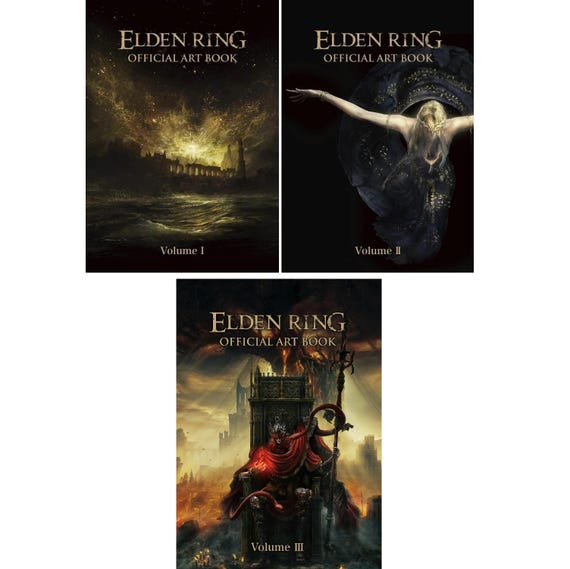 Elden Ring OFFICIAL JAPANESE Art Book Volume 1 2 and 3 ( I