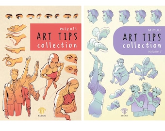 ART TIPS Collection Book 1 & 2 by Miyuli - English Illustration Drawing Tutorial Tips Trick Book