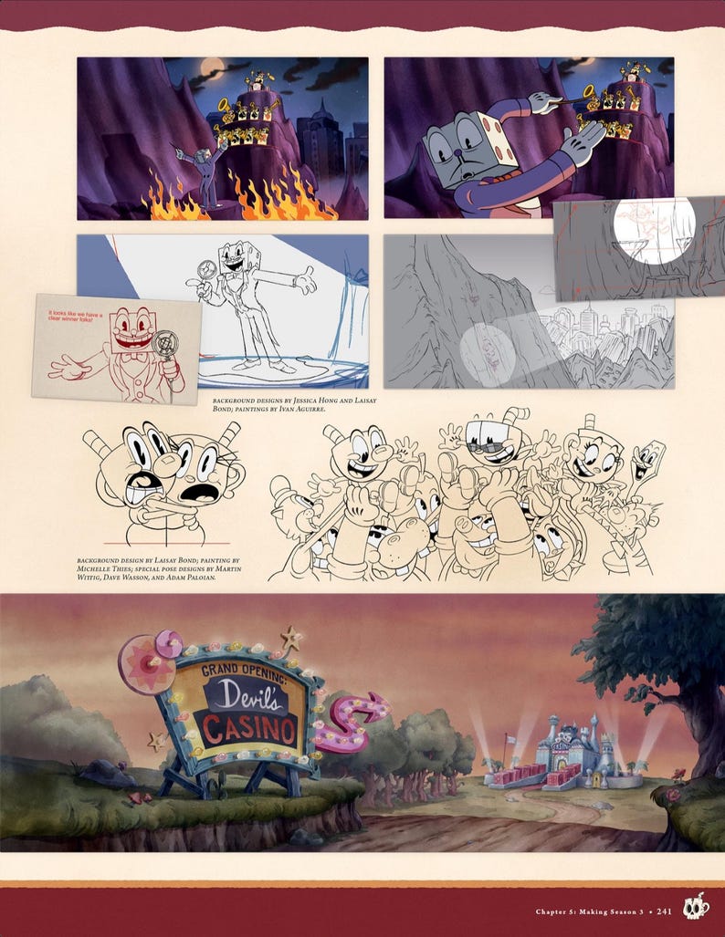 The Art of the Cuphead Show Art Book English Illustration