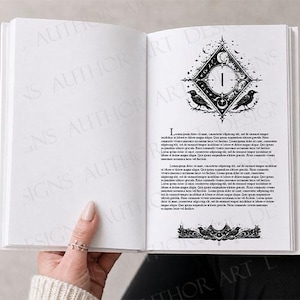 30 Decorative Book Chapter Headers Set Designs | Novel, Ebook Publish & SelfPublish Graphics Set |  Art | Illustrations  | Fantasy, | Bird