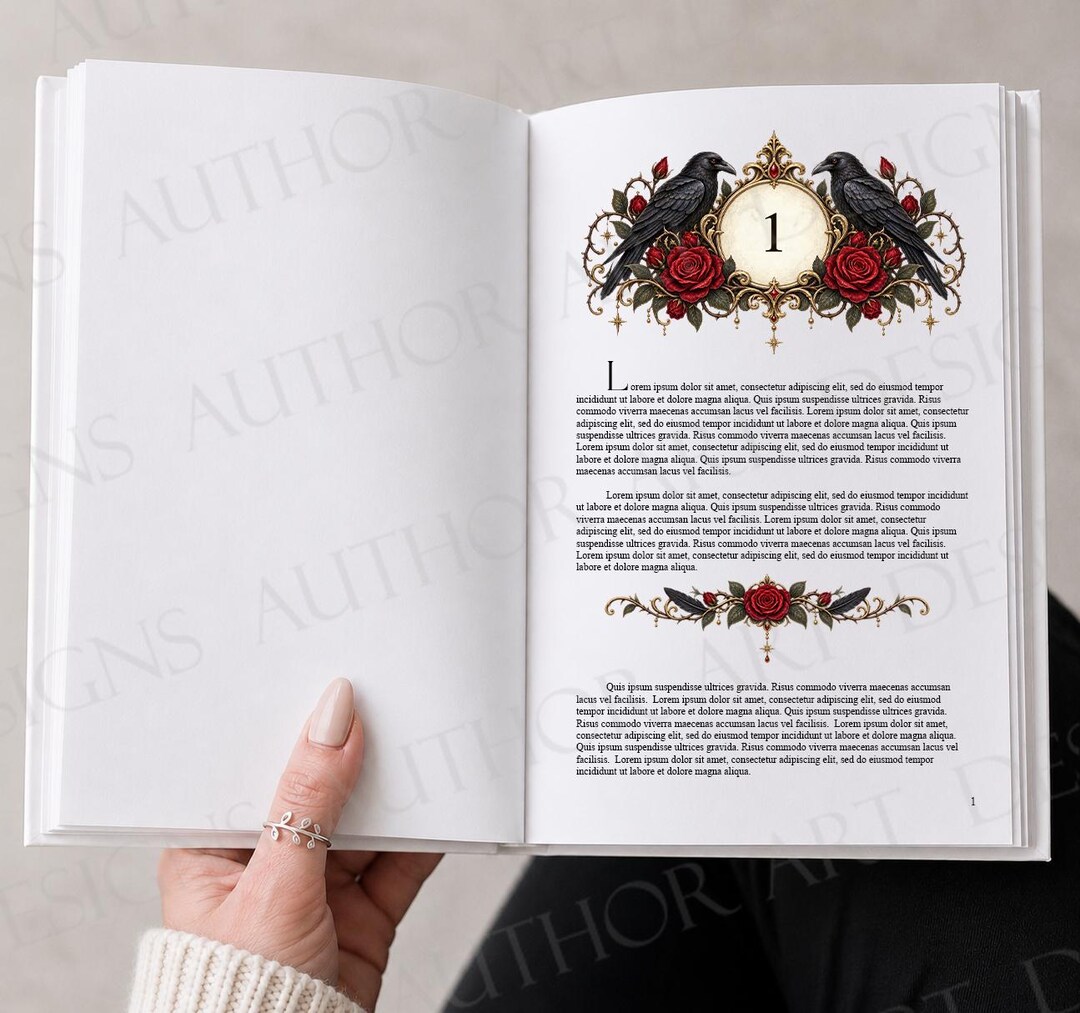50 Chapter Headers PNG Bundle, PLUS Matching Divider, Blank Master ...