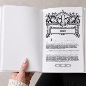 30 Decorative Book Chapter Headers Set Designs|Novel Ebook Publish & SelfPublish Graphics Set |  Art | Illustration  | Fantasy, | Face Sword