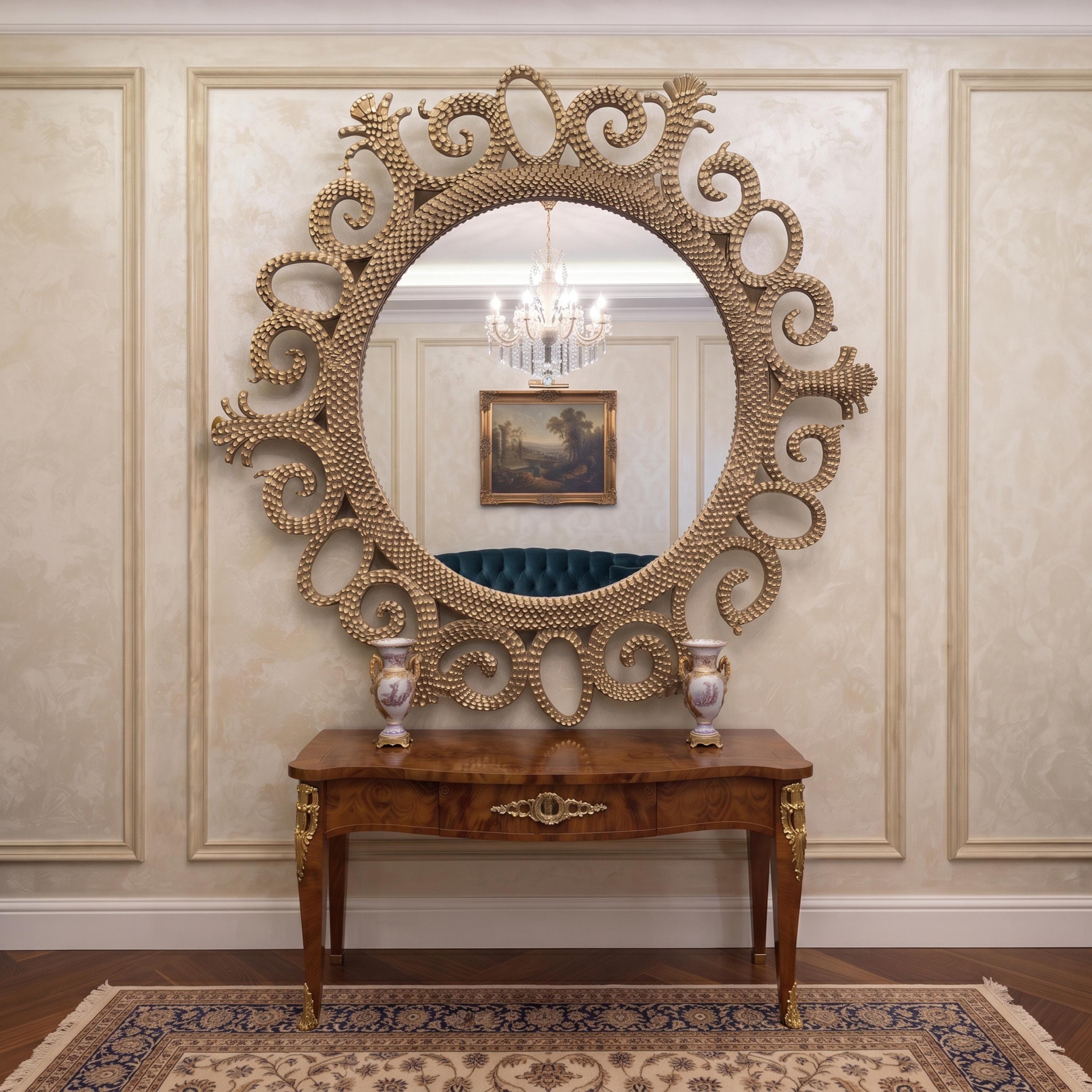 60 Inch Antique Mirror - Etsy