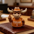 Texas Longhorns Mascot Gag Gift | Funny Desk Decor | College Sports Fan Office Accessory | Texas Pride Figurine product logo