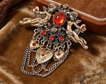 Vintage Brooches, Art Deco Style Brooches, Heart-Shaped Brooches, Flower Brooches, Unique Brooches, Gifts For Her, Commemorative Gifts