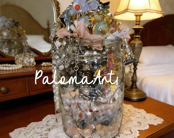 Fairy-themed Jewelry Mystery Jar-Forest Series,Contains Embossed Jewelry, Plant-Themed Jewelry, And Animal-Themed Jewelry,Gifts For Girls