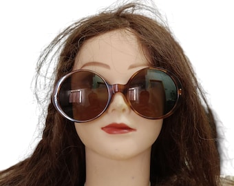 Vintage OLIVER GOLDSMITH BUDE Dark Tortoiseshell Sunglasses 90s