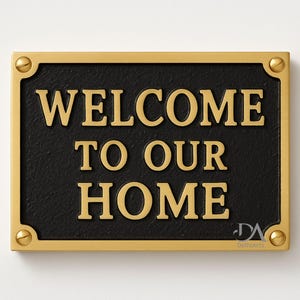 Custom Brass door signs & plaques - Any language plaques - Customized size plaques - Custom name signs