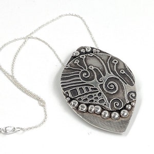 Sterling Silver Pendant Artistic with Sterling Chain