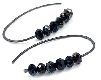 Niobium hypoallergenic Earrings. Spinel mystic Titanium Coated earrings