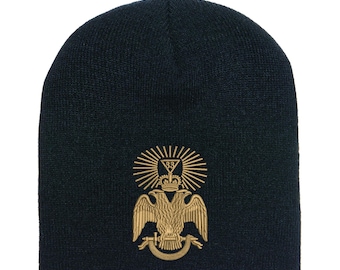 Gorro masónico de grado 33 / Gorro de punto PHA de la Jurisdicción Sur / Gorra de calavera del Rito Escocés / Regalo de masón de Prince Hall