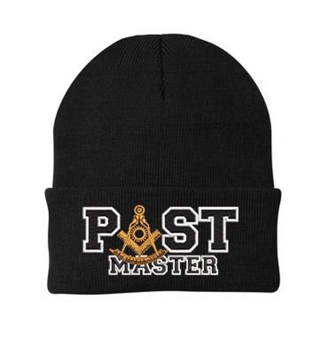 Past Master Keychain Past Master Beanie | PAST MASTER Masonic Knit Hat | Freemason Skull Cap ...