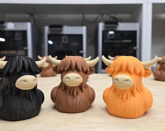 Highland Cow Duck - 3D Printed Duck figurine