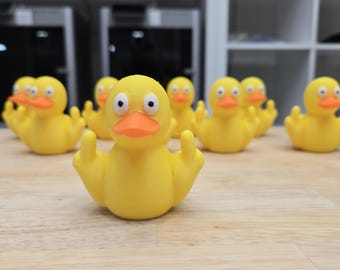 3D Printed F*** YOU Duck - Rude Middle Finger Duck