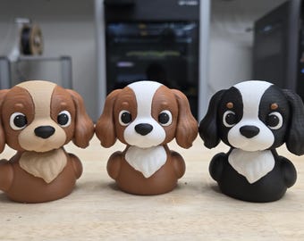 3D Printed King Charles Spaniel Duck | Dog Duck Figurine
