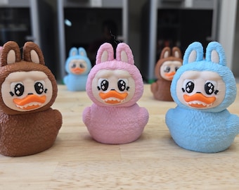 3D Printed Duck – Nordic Monster Bunny Duck Figurine