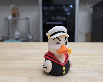 3D Sailor Duck | PLA Plastic Duck Figurine