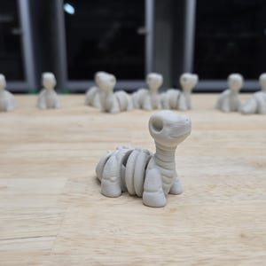 Articulated Baby Brachiosaurus Skeleton  - 3D Printed Fidget Toy
