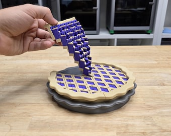 3D Printed Pie Fidget Toy: Fun Desk Toy or Play Kitchen Prop