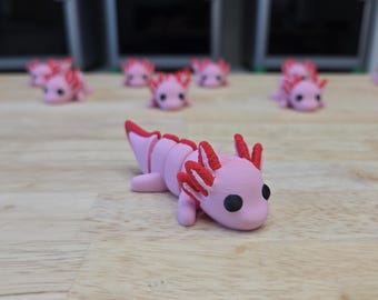 Articulated Baby Axolotl - 3D Printed Fidget Toy