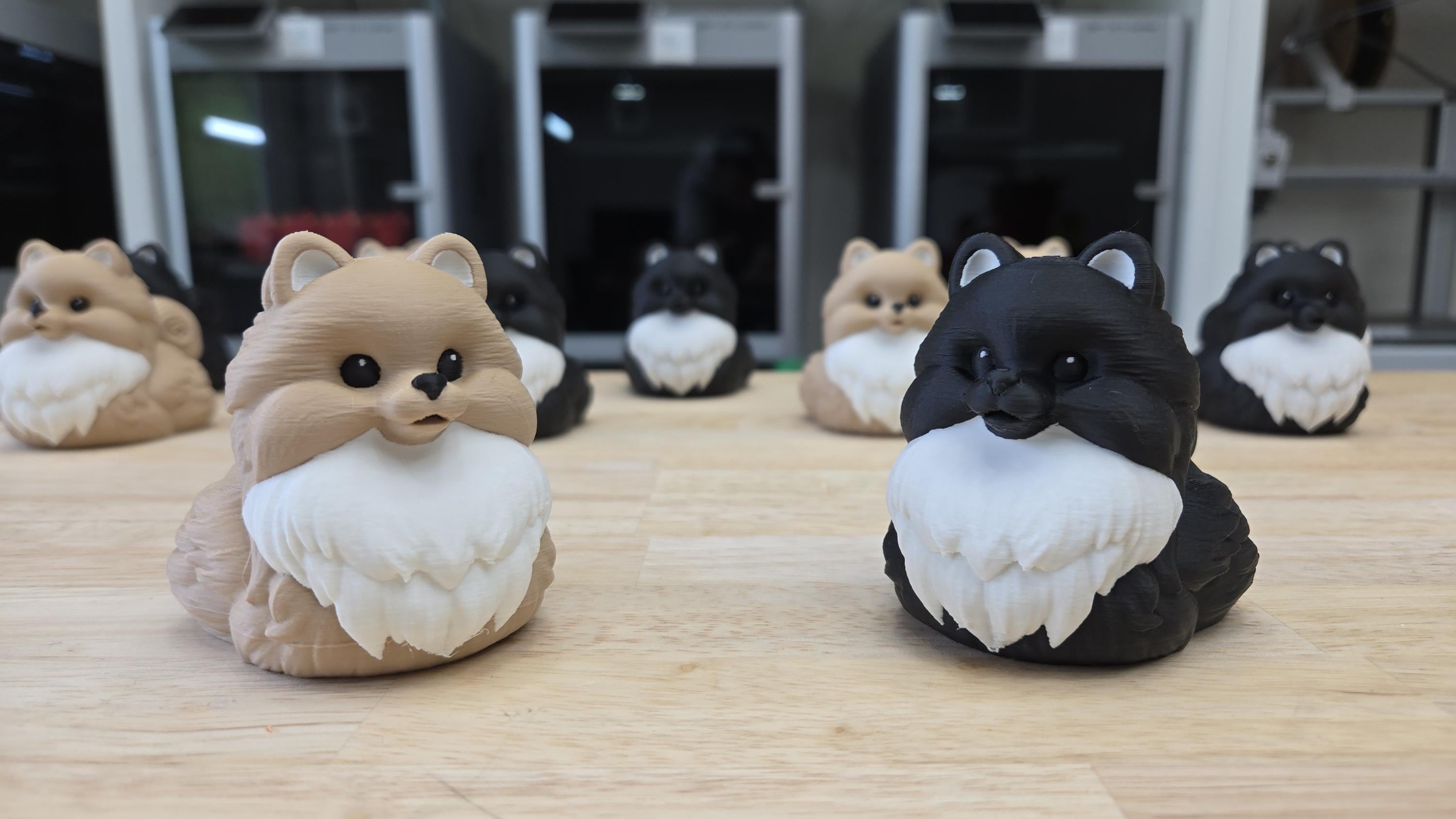 3D Printed Pomeranian Duck | Cute Dog Duck Figurine - Etsy