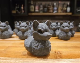 3D Printed Wolf Duck | Animal Duck Figurine