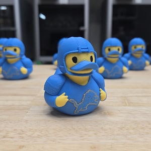 Detroit Football Duck - 3D Printed Duck