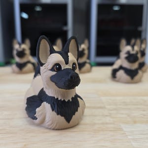 German Shepherd Dog Duck - 3D Printed