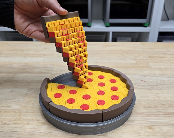 3D Printed Pizza Fidget Toy: Fun Desk Toy or Play Kitchen Prop