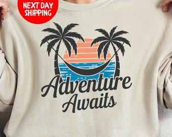Seek Adventure Sweatshirt, Vacation Shirt, Adventure Lover Shirt, Wanderlust Shirt, Adventure Awaits, Travel gift, Road Trip Shirt, Gift