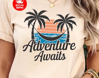 Seek Adventure Shirt, Vacation Shirt, Adventure Lover Shirt, Wanderlust Shirt, Adventure Awaits, Travel gift, Road Trip Shirt, Hiking Tee