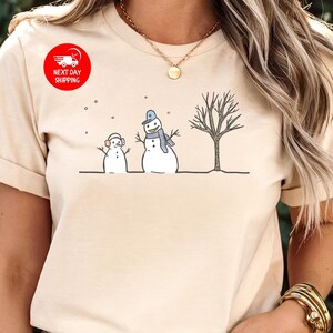 Christmas Snowman T-Shirt, Snowman T-Shirt, Christmas Shirts for Women, Snowman Shirt, Christmas Gifts, Snowman Tee, Christmas Santa Tee