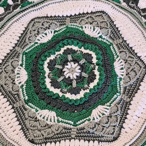 Beautiful crochet mandala blanket