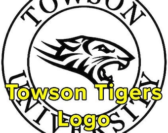Logo des Towson Tigers de l'Université du Maryland - jpg/png/gravure laser Lightburn