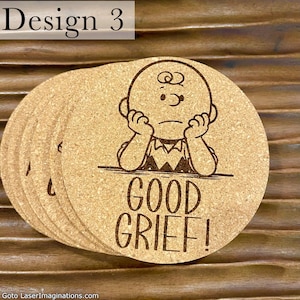 Posavasos de corcho de Snoopy de Peanuts - Elige entre 6 estilos imagen 4