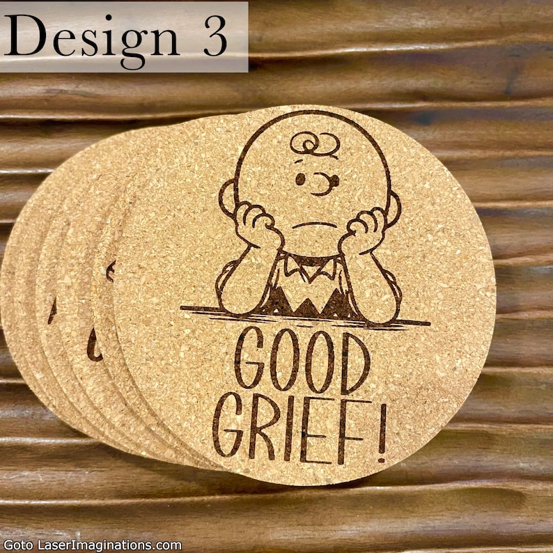 Posavasos de corcho de Snoopy de Peanuts - Elige entre 6 estilos imagen 4