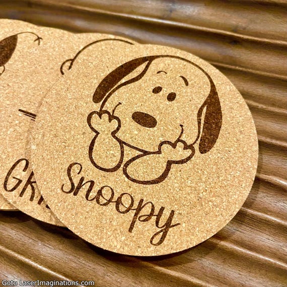 Snoopy Peanuts Cork Coasters - Choose from 6 styles