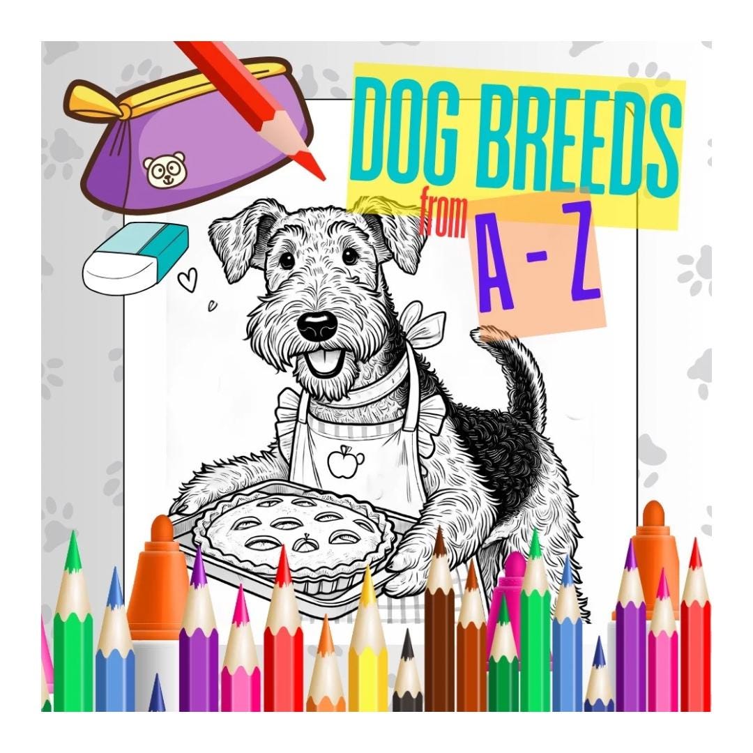 Dog Breeds A to Z: Color and Learn! - Etsy