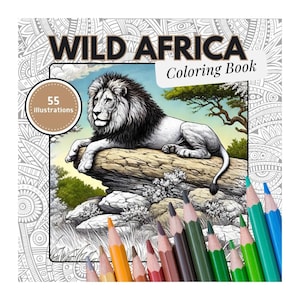 Wildes Afrika zum Ausmalen