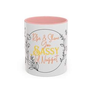 Rise and Shine Cute Farmhouse Funny Mug Gift for Sassy Chicken Lovers Humor Sunrise Accent Coffee Mug (11, 15oz)