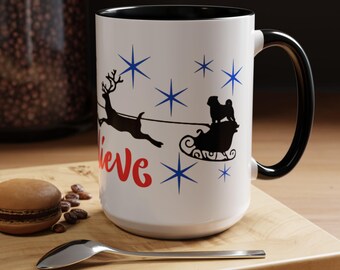 Julmugg, Believe Pug Accent Kaffemugg (45 cl)