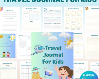 Kids Travel Journal: Printable Adventure Diary & Planner (PDF)