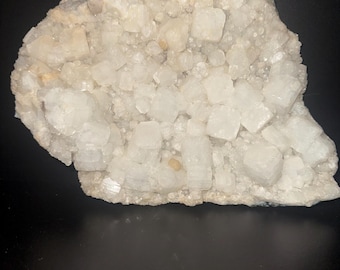 Large Apophyllite Crystal Cluster – 4.6 lbs Natural Apophyllite Specimen – Clear White Apophyllite on Matrix – Healing Stone- Home Decor